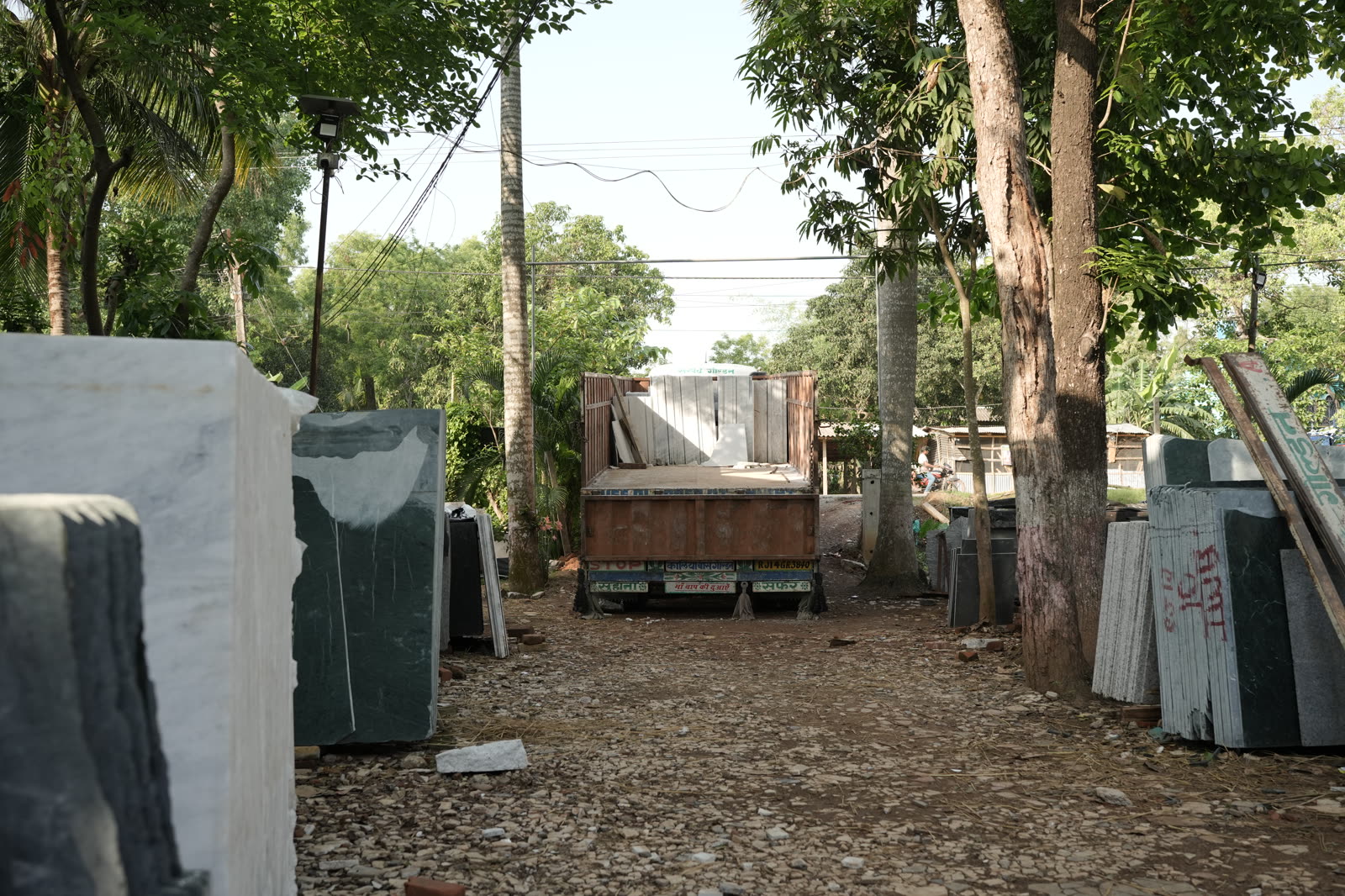 The MSD Marble slab yard in Khakurda