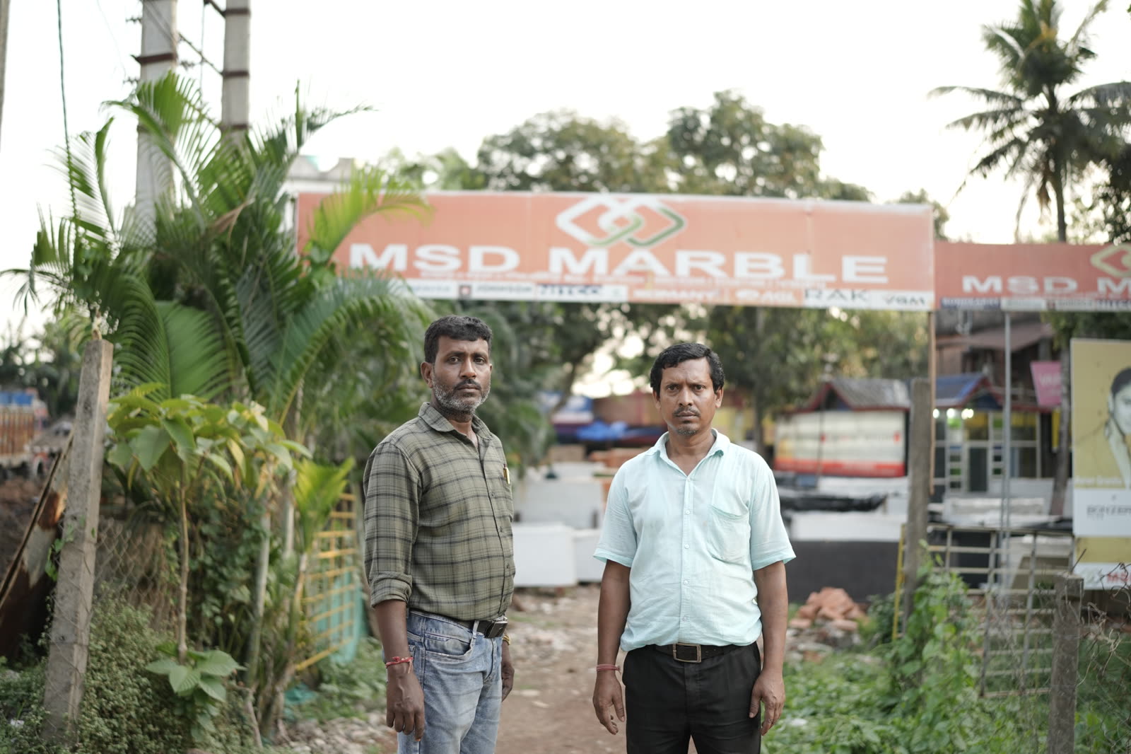 The MSD Marble team at the warehouse entrance